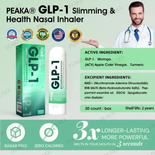 𝐏𝐄𝐀𝐊𝐀𝐑® 𝐆𝐋𝐏-𝟏 𝐒𝐥𝐢𝐦𝐦𝐢𝐧𝐠 & 𝐇𝐞𝐚𝐥𝐭𝐡 𝐍𝐚𝐬𝐚𝐥 𝐈𝐧𝐡𝐚𝐥𝐞𝐫